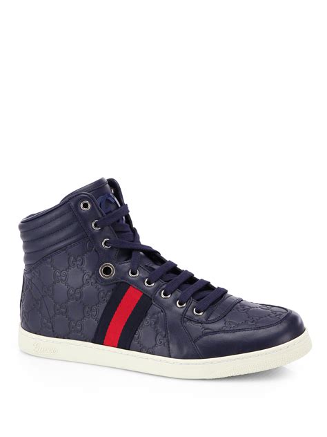 gucci sneakers men blue|Gucci jeweled sneakers price.